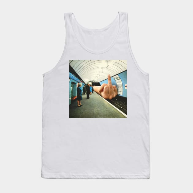 F U Train - Middle finger Tank Top by Vertigo Artography